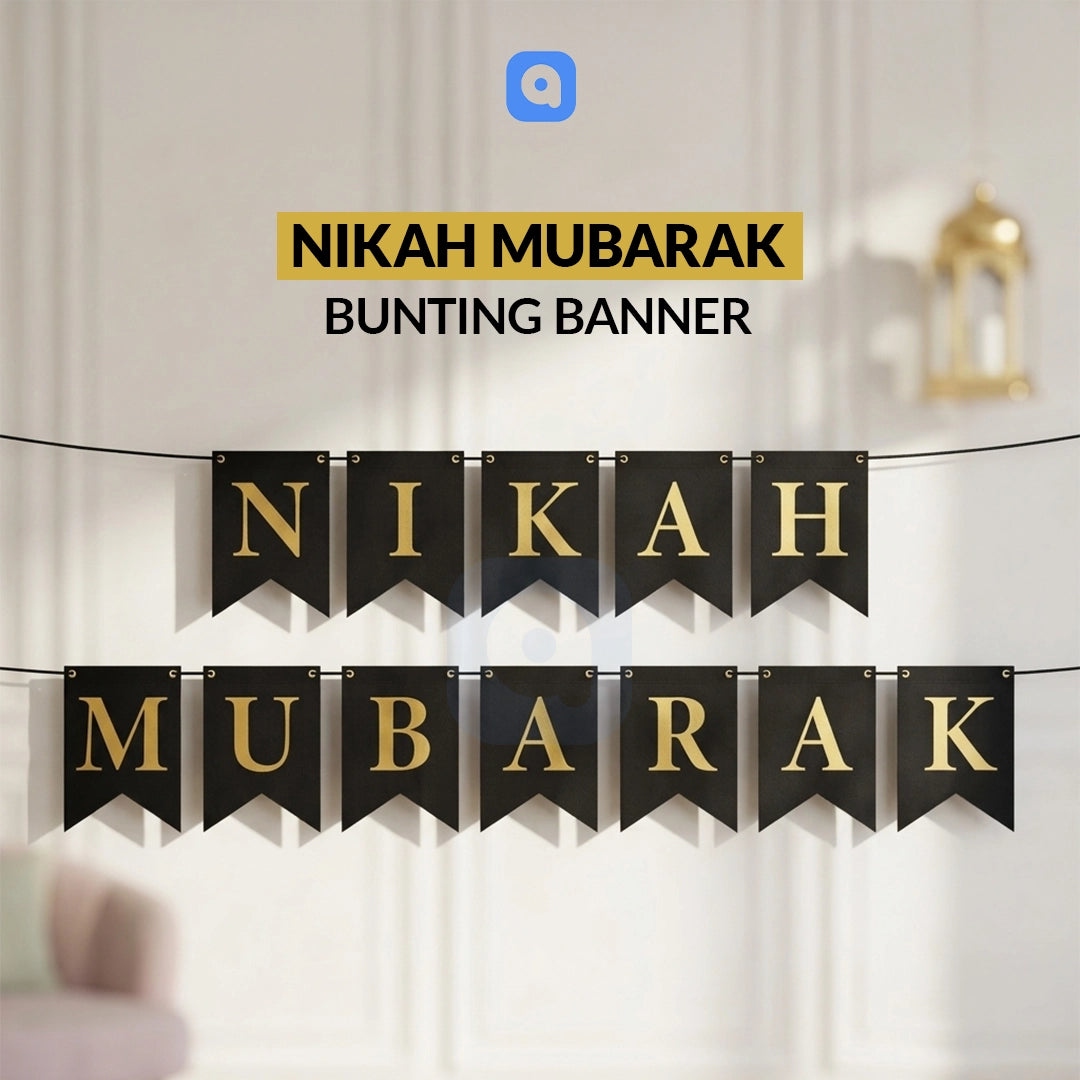 Nikah Mubarak Bunting Banner