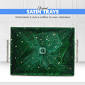 Green Fancy Fabric Satin Tray – Single Piece for Gifting