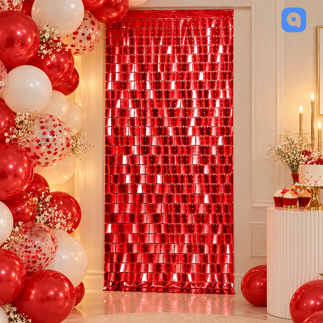 Small Box Foil Curtains