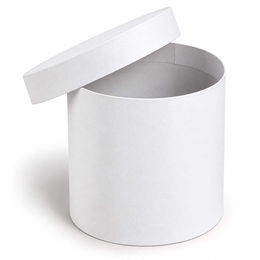 Round Cardboard Gift Boxes with Lid – Paper Bouquet Buckets for Packaging & Gifting