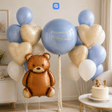 Teddy Bear Foil Balloons - 21 pcs Set