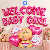 Welcome Baby Girl Baby Shower Decoration Theme Kit