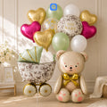 Teddy Bear Foil Balloon - 13 pcs Set
