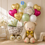 Teddy Bear Foil Balloon - 13 pcs Set