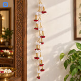 Red & White Jasmine Floral Hanging Garland - 1 pc