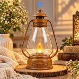 Vintage LED Lantern – Antique Bronze