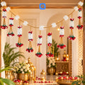 Artificial Red & White Garland Lari - 1 pc