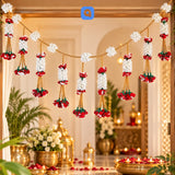 Artificial Red & White Garland Lari - 1 pc