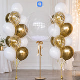 Gold and White Balloon Decoration Set