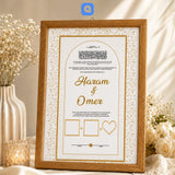 Customized Nikkah Frame
