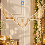 White & Golden Pearl Hanging - 1 pc