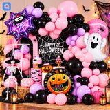 Pink & Purple Halloween Party Balloon Set