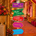 Customized Welcome Mehndi Sign Board – Wedding & Event Entrance Decor