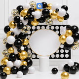 Black Gold Balloon Garland Arch Kit – Premium Birthday, Anniversary & Party Decoration Balloons Set with Confetti Balloons