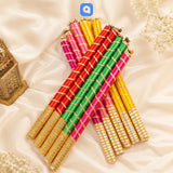 Pack of 12 - Satin Dandiya Sticks