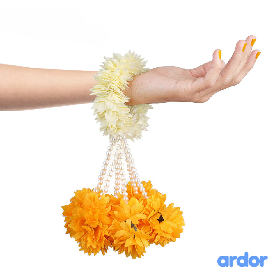 Artificial Flower Hand Bangles Pack of 1 - ardor