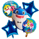 Baby Shark 5 Pcs Foil Balloons Set - ardor