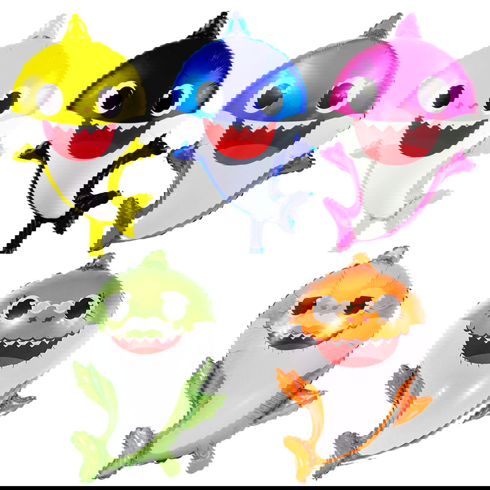 Baby Shark 5 Pcs Foil Balloons Set - ardor