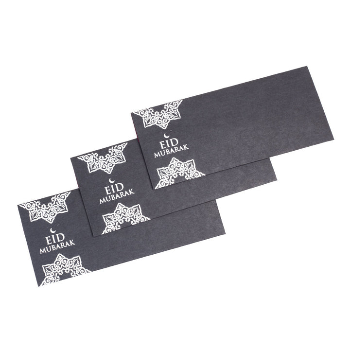 Black Eid Mubarak Envelopes - ardor