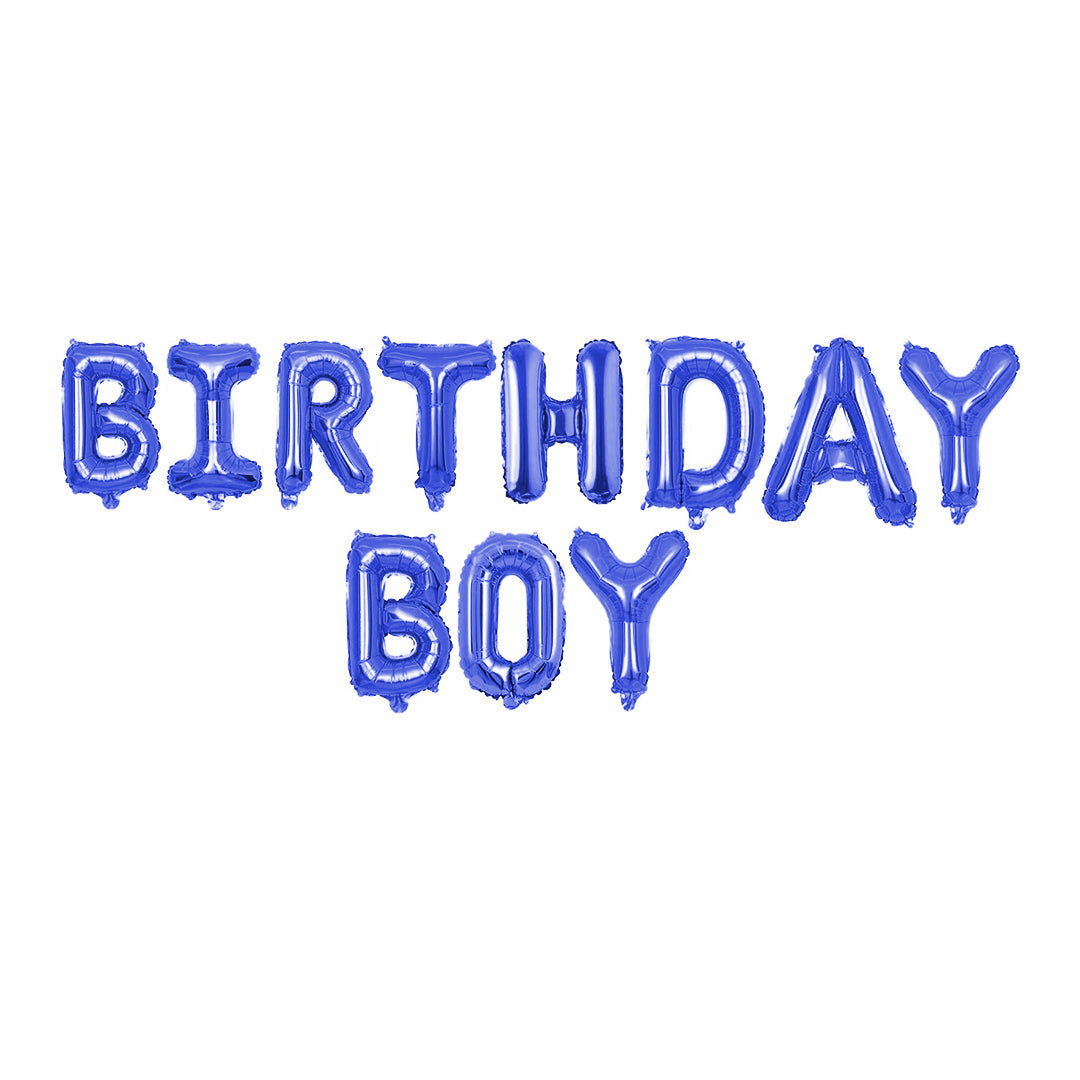 Birthday Boy Foil Balloons Set – Party & Celebration Decor