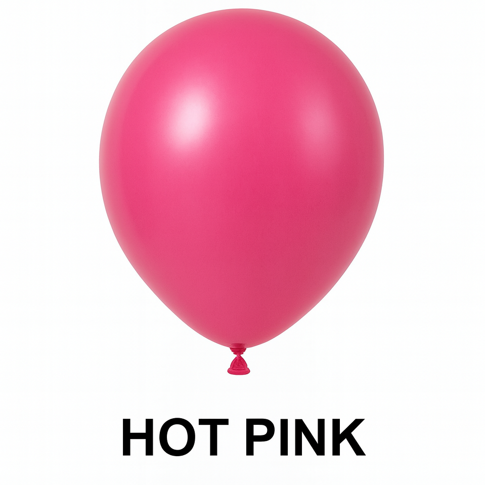 Pack of 50 - Chrome Pink Latex Balloon