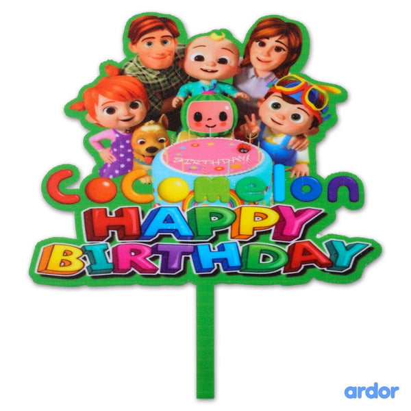 Cocomelon Theme Cake Topper - ardor