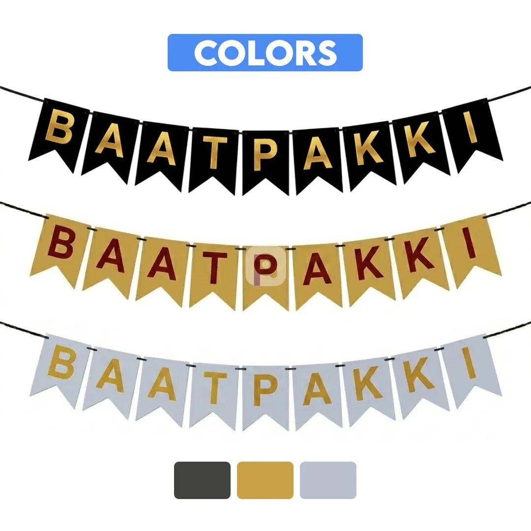 Baat Pakki Bunting Banner