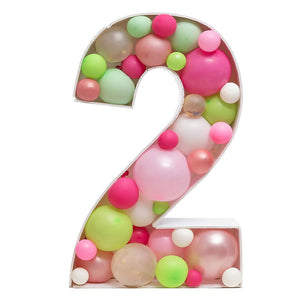 DIY 2 Number Balloon Mosaic - ardor