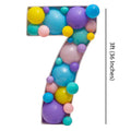 DIY 7 Number Balloon Mosaic - ardor