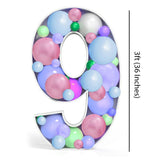 DIY 9 Number Balloon Mosaic - ardor