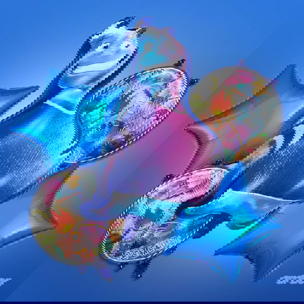 Elementals Foil Balloon 5 Pcs Set - ardor