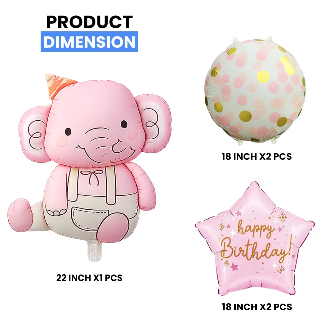 Elephant Foil Balloon Set
