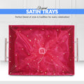 Hot Pink Fancy Fabric Satin Tray – Single Piece for Gifting