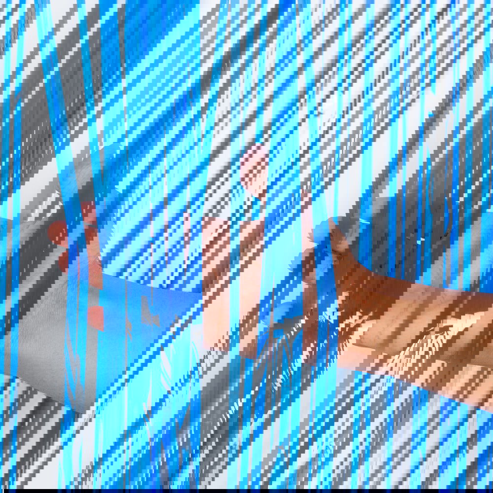 Fluorescent Dark Blue Foil Curtains - ardor