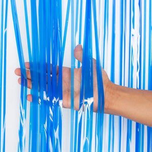 Fluorescent Dark Blue Foil Curtains - ardor