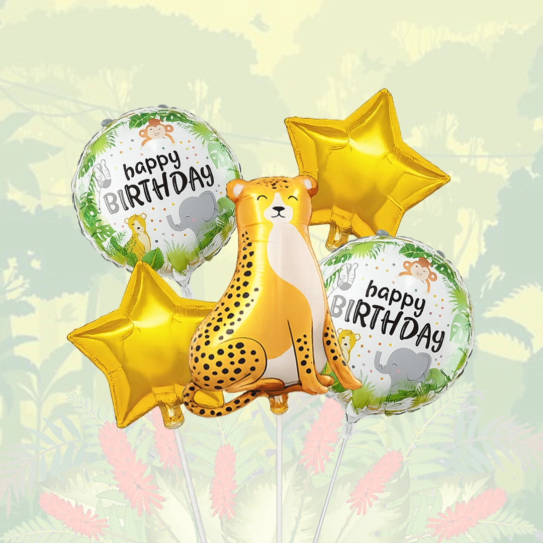 Leopard Foil Balloon Set