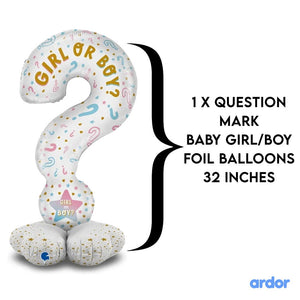 Gender Reveal Foil Balloon 5 Pcs Set - ardor