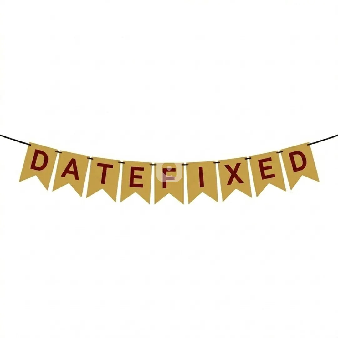 Date Fixed Bunting Banner