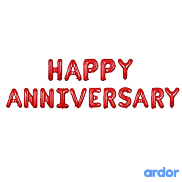 Happy Anniversary Foil Balloon - ardor