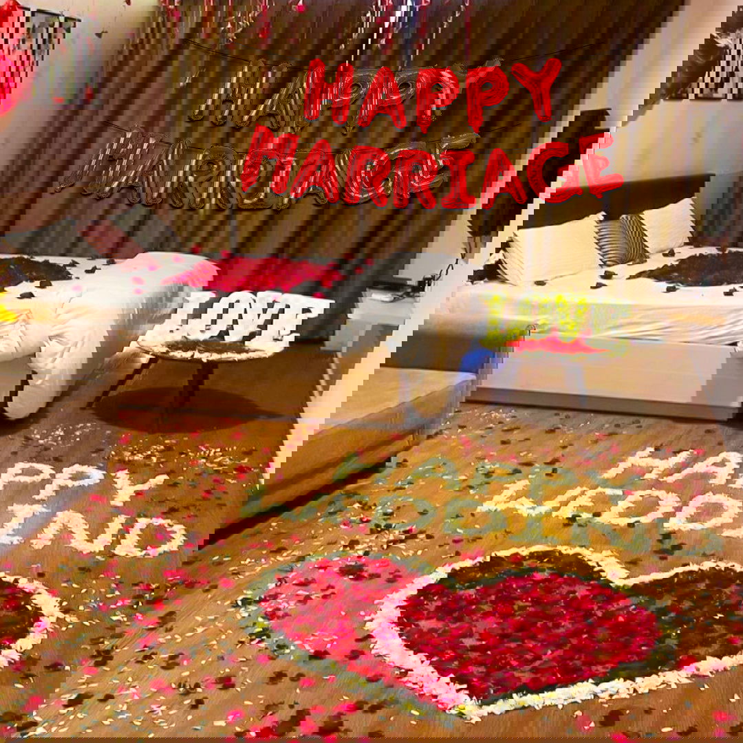 Happy Marriage Foil Balloon 13 Pcs Set - ardor