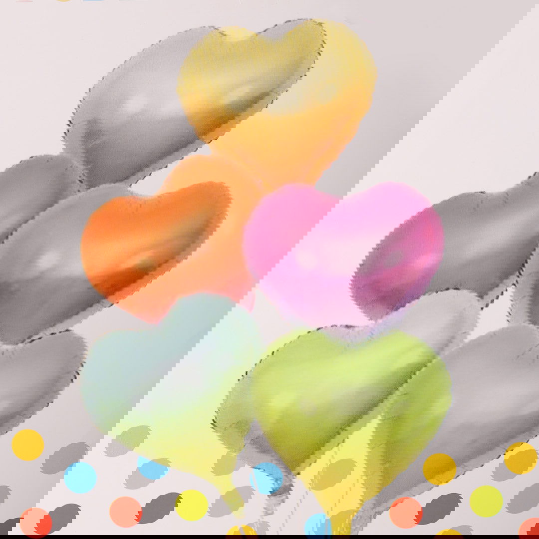 Heart Foil Balloons 5 Pcs Set - ardor