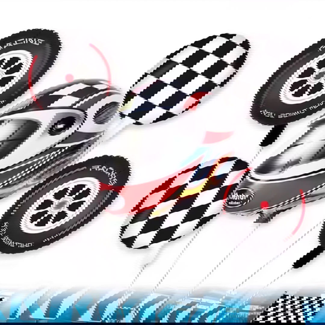 Helmet Tire Foil Balloons 5 Pcs Set - ardor