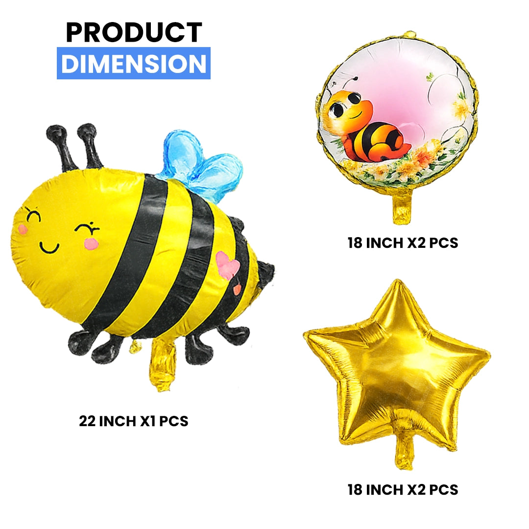 Honeybee Foil Balloon Set