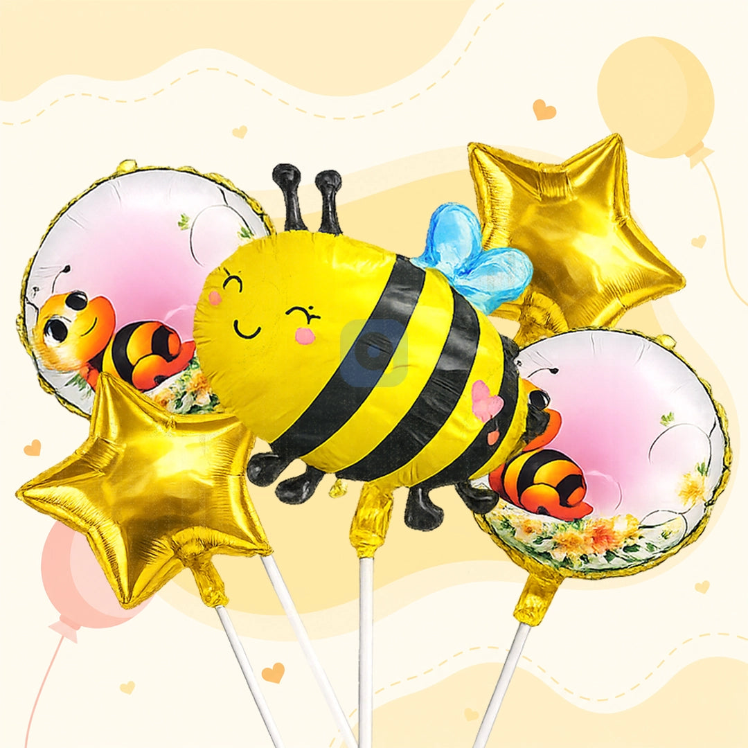 Honeybee Foil Balloon Set