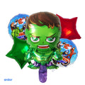 Hulk Foil Balloons 5 Pcs Set - ardor