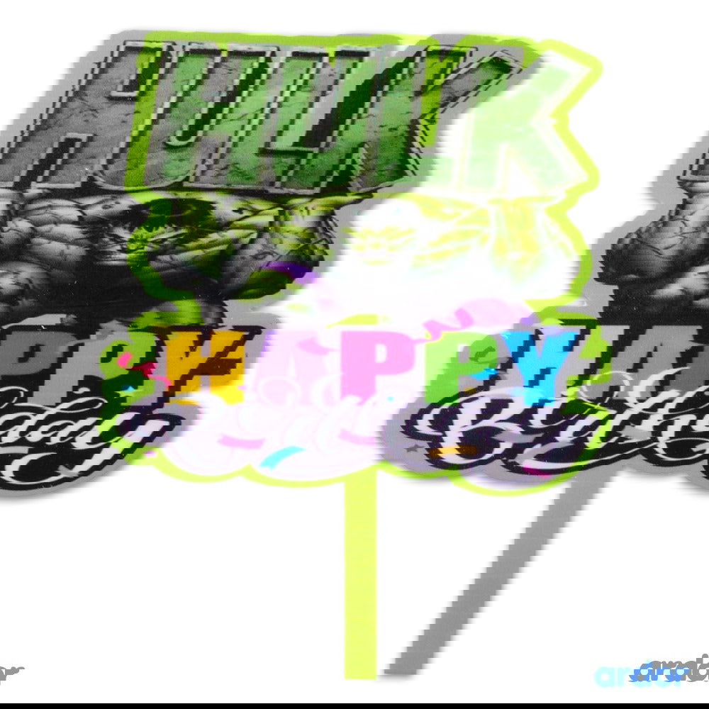 Hulk Theme Cake Topper - ardor