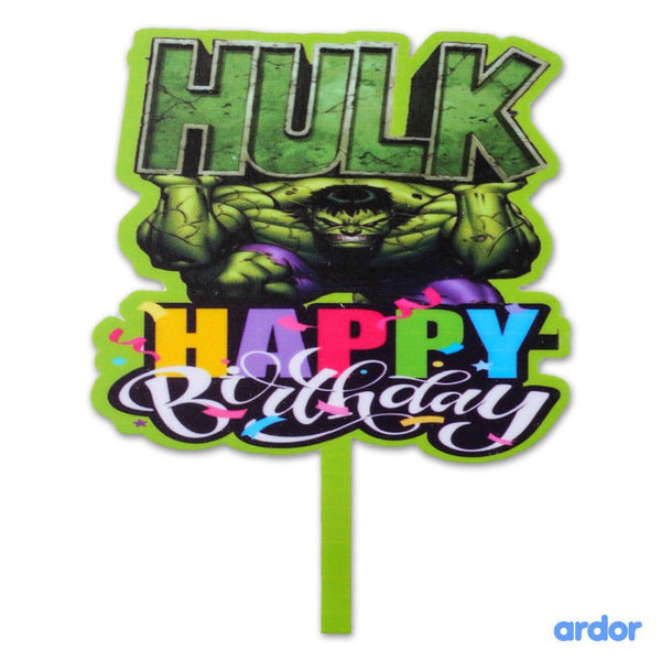 Hulk Theme Cake Topper - ardor