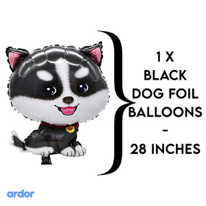 Husky Dog Foil Balloon 5 Pcs Set - ardor
