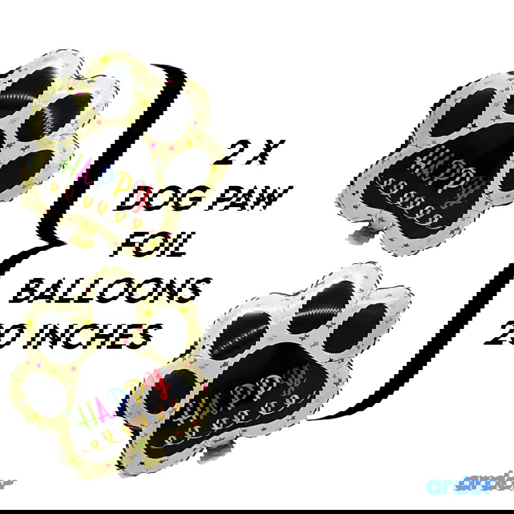 Husky Dog Foil Balloon 5 Pcs Set - ardor