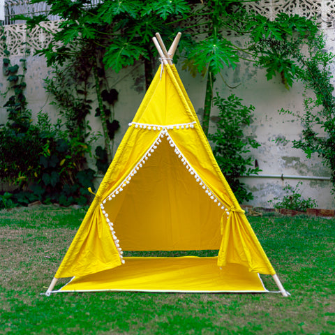 Yellow Teepee Tent